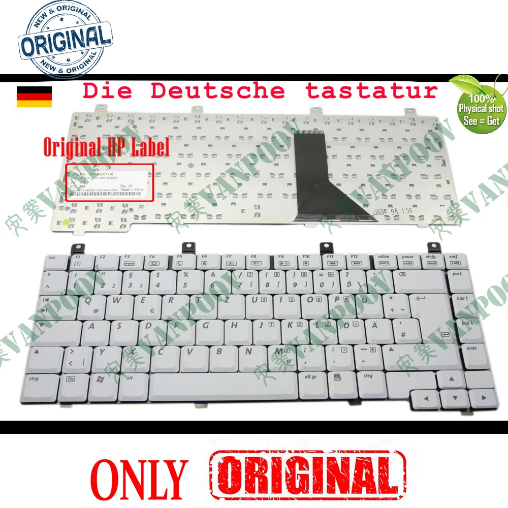 QWERTZ New Laptop Keyboard for HP Compaq Presario M2000 R4000 V2000 V5000 C300 C500 GREY white Grey German GR Deutsch DE QWERTZ