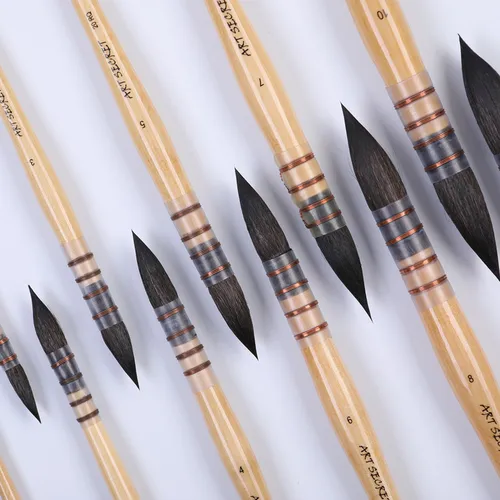 Imagen 2 del producto ArtSecret papelería 20RQ pintura de pelo de ardilla pura suministros de arte artístico pinceles para dibujo de acuarela