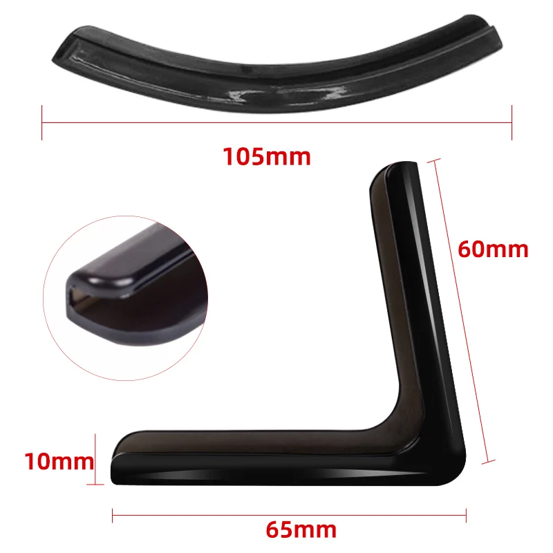 Silicone Car Door Corner Cover, Proteção Anti-Scratch, Auto Anti-Colisão Molding, Bumper Crash e Scratch, 4pcs