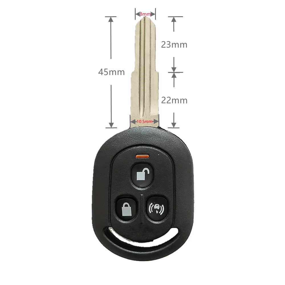 1 pcs 3 BUTTON REMOTE KEY SHELL Case FOR CHEVROLET AVEO HATCHBACK Lacetti Optra Nubira REMOTE HEAD KEY DWO4R Blade VQQRK960NAT