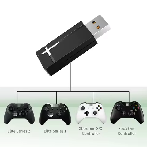 AOLION USB Receiver For Xbox One 2nd Generation Controller PC Wireless Adapter for Windows7/8/10 Laptops Controller Adapter