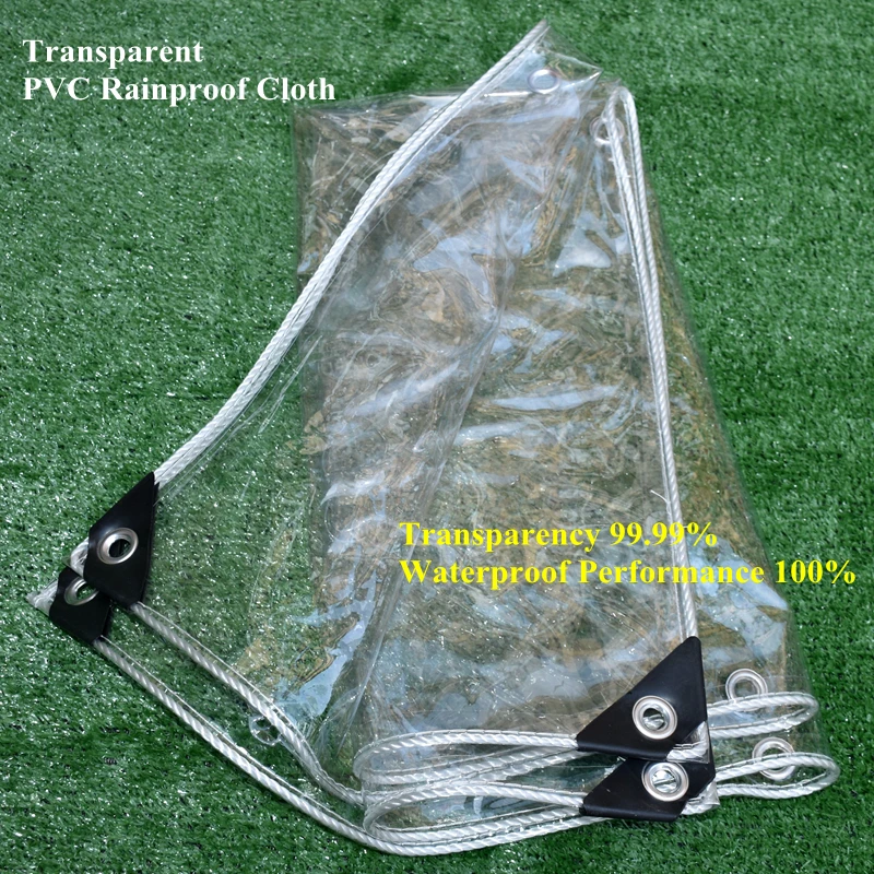 Big Size Transparent PVC Rainproof Cloth Pet House Cover Tarpaulin Windows Windproof Waterproof Succulent Plant Keep Warm Tent