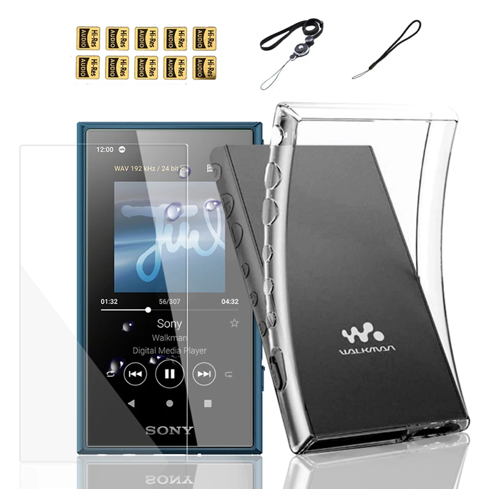 for Sony Walkman NW-A105 A105HN  A106 A106HN A100 A100TPS Soft Clear TPU Protective Skin Case Cover