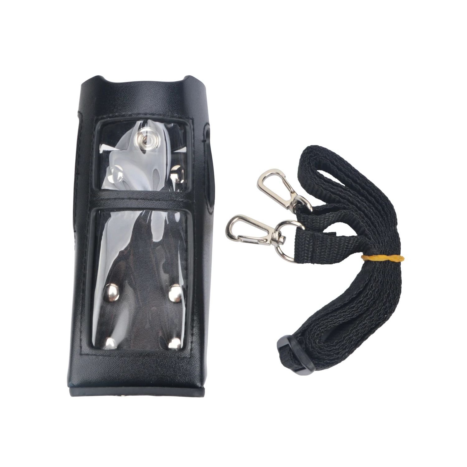 

Two Way Radio Leather Protective Sleeve Shoulder Bag Holster Case for Hytera HYT PD780 PD780G Walkie Talkie