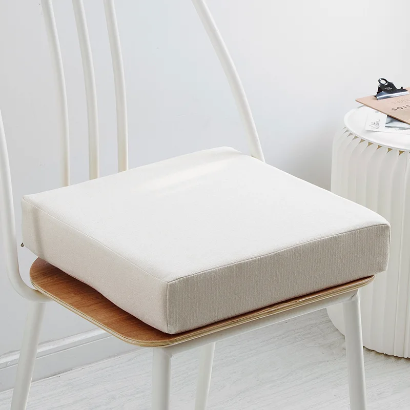 

High-density Sponge Cotton Linen Cushion Square Thicken Mahogany Dining Chair Seat Cushion Bay Window Cushion Office Chair Mat