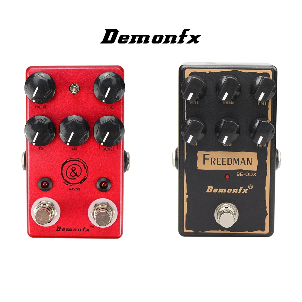 Demonfx-AT-DS Freedman BE-ODX Pedal Efeito Guitarra, Overdrive, Distorção Delay, CHorus, AUTOWAH