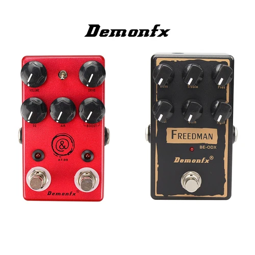 Demonfx AT-DS Freedman BE-ODX Pedal de efectos de guitarra Overdrive retardo de distorsión Pedal CHorus AUTOWAH
