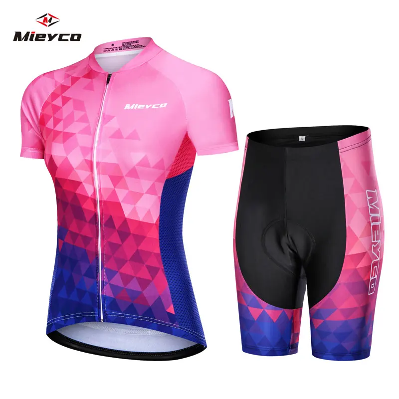 

Cycling Jersey Set Women's bikes Short Sleeve Clothes Summer Cycling Clothing Female MTB Breathable Uninform Kit Ropa Ciclismo