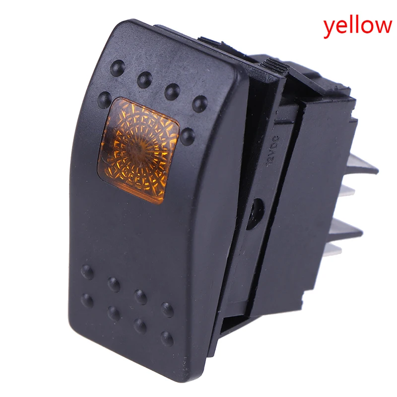 Waterproof Bar Rocker Toggle Switch Car Boat Marine Rocker Switch Button 12v/35A LED Light Lamp 4pin Switch