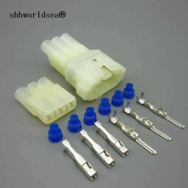 Shhworldsea automotive connector HM 090 3 Pin Female And Male Electrical Waterproof Auto Connector plug 6180-3451 6187-3801