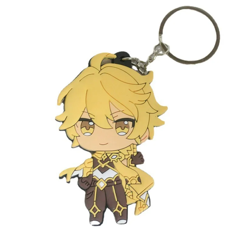 Game Impact  Key Chains PVC Keychain Cosplay Pendant Keyring Accessories Prop