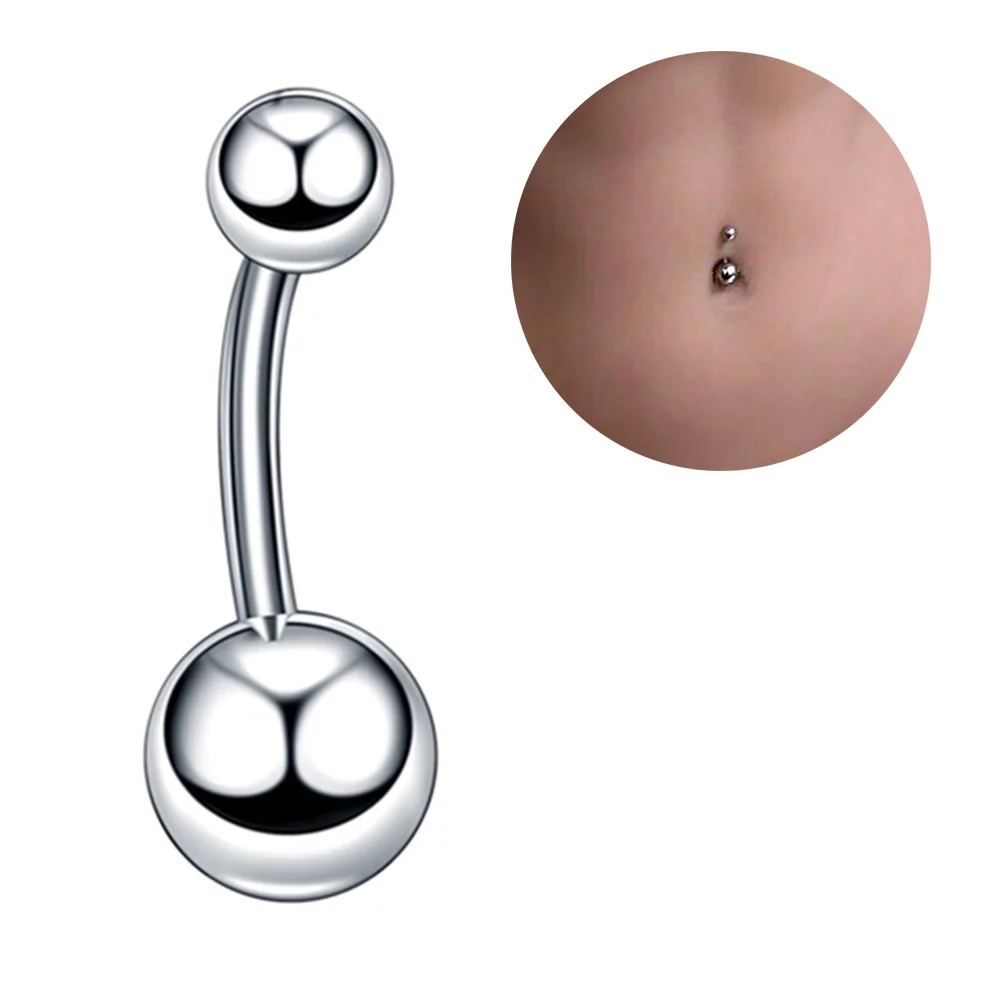 1 шт., кольца для пирсинга живота из хирургической стали, Ombligo, пирсинг, колокольчик, серьги для хряща, украшения для тела
