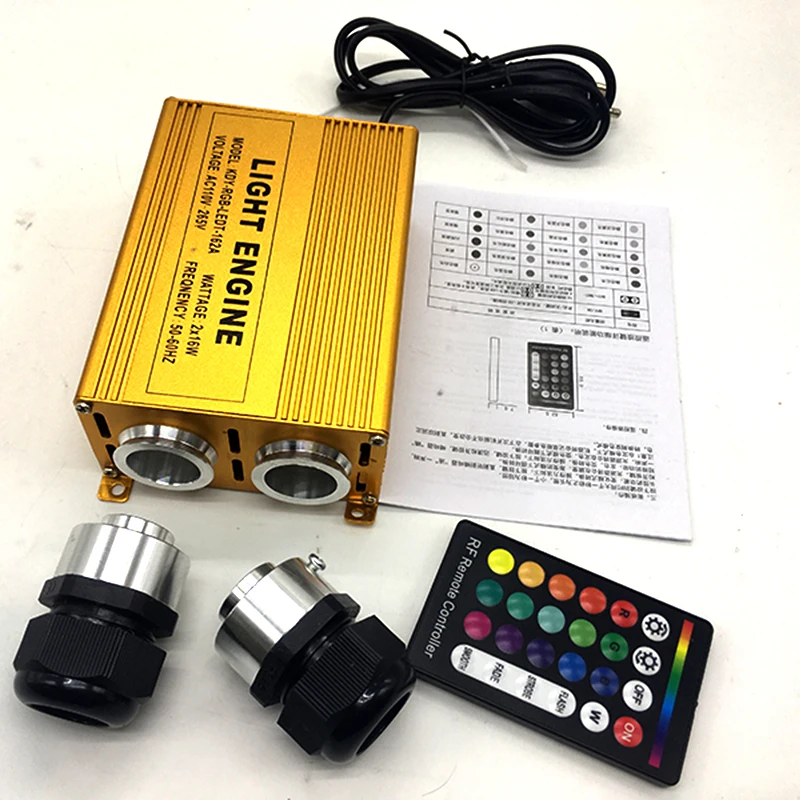 DC12V 32W Fiber Engine 2*16W fiber optic light engine with Remote