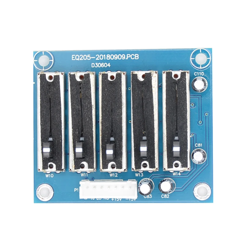 5/10/15 Band Stereo EQ Equalizer Board 2.0Channel Preamplifier Tone Adjustable Preamp module