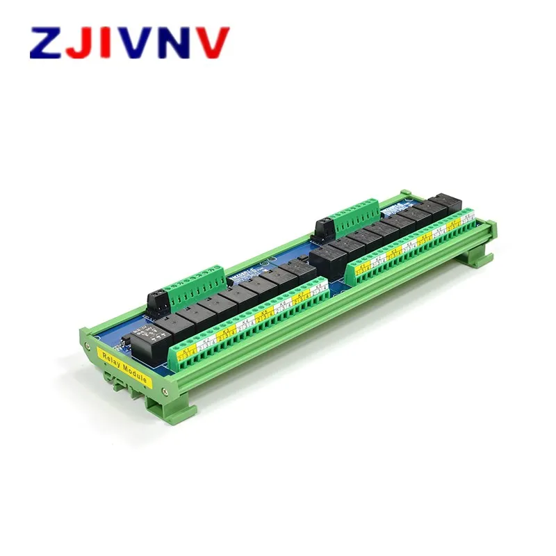 

16 Channels 24V 1NO + 1NC Optocoupler Isolation Relay Module Supply Voltage DC 24V Trigger Signal DC 3.3V 5V 12V 24V