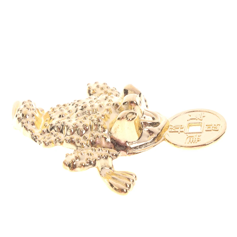 5PCS Home Decor Feng shui Pocket Toad Frogs Fortune Key Ring  Charm Pendant Home Decor