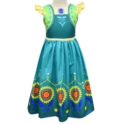 Carnival Girls Birthday Fashion Birthday Party Costume Cosplay Dress Toddler Girls Halloween Costume Kids Sunflower Dress Up