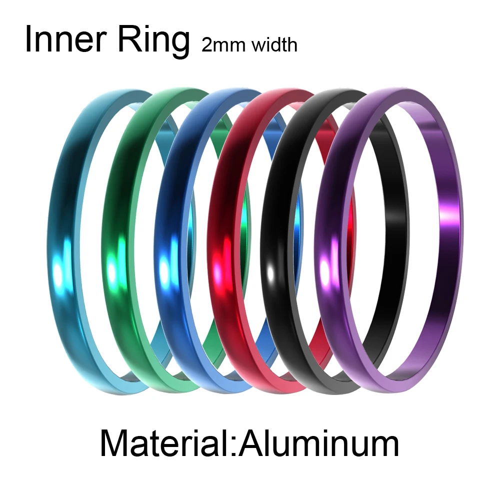 Yoiumit Stackable Inner Filled Aluminum Accessories Rings Women Stainless Steel Base Interchangeable Ring Wedding Jewelry Gift