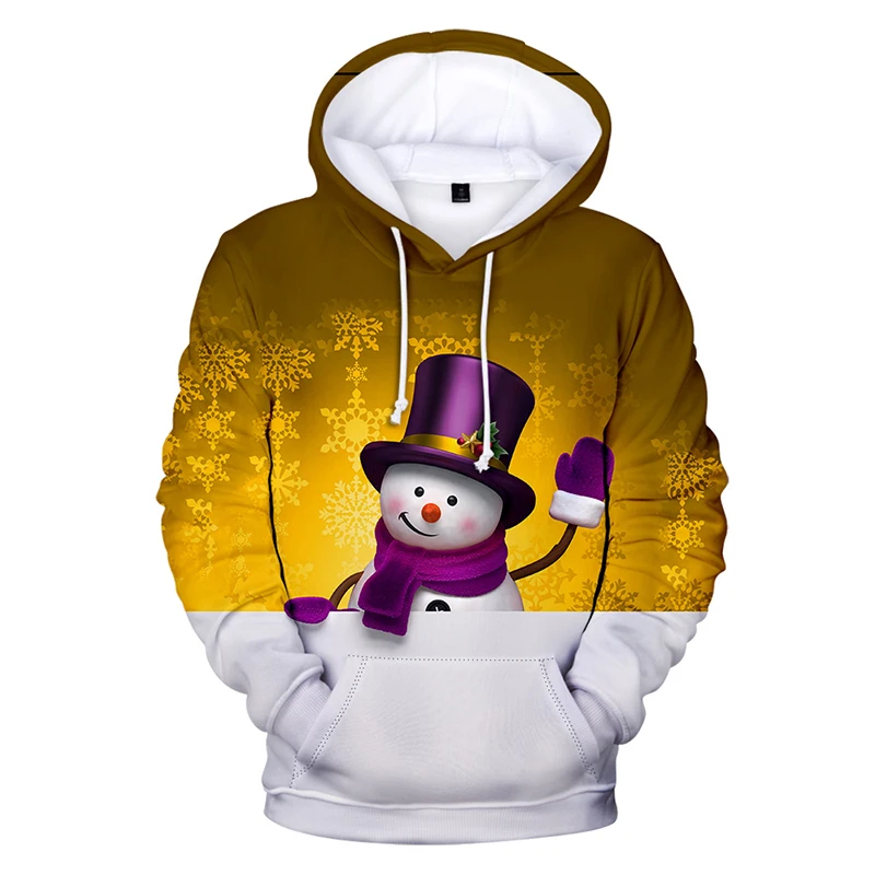 

Merry Christmas Snowman Cute Kawaii 3d Hoodies Pullover Fashion Men Women Hoodie Tops Long Sleeve Unisex Cool Hooded Sweatshirts