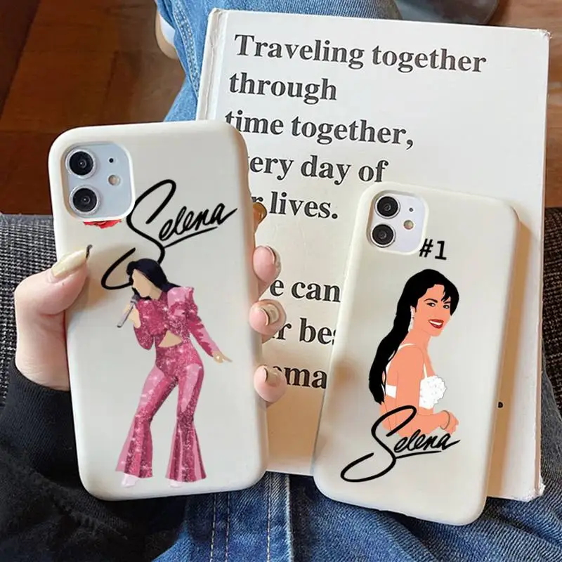 Selena quintanilla Top Latin artist 90s Phone Case Soft Solid Color for iPhone 11 12 13 mini pro XS MAX 8 7 6 6S Plus X XR