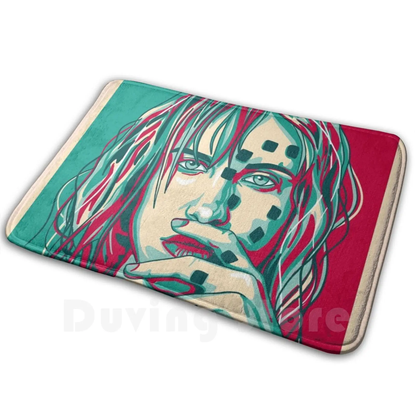 Pétalos para armadura alfombra cojín suave Hayley Williams Paramore pétalos armadura Atr verde rojo
