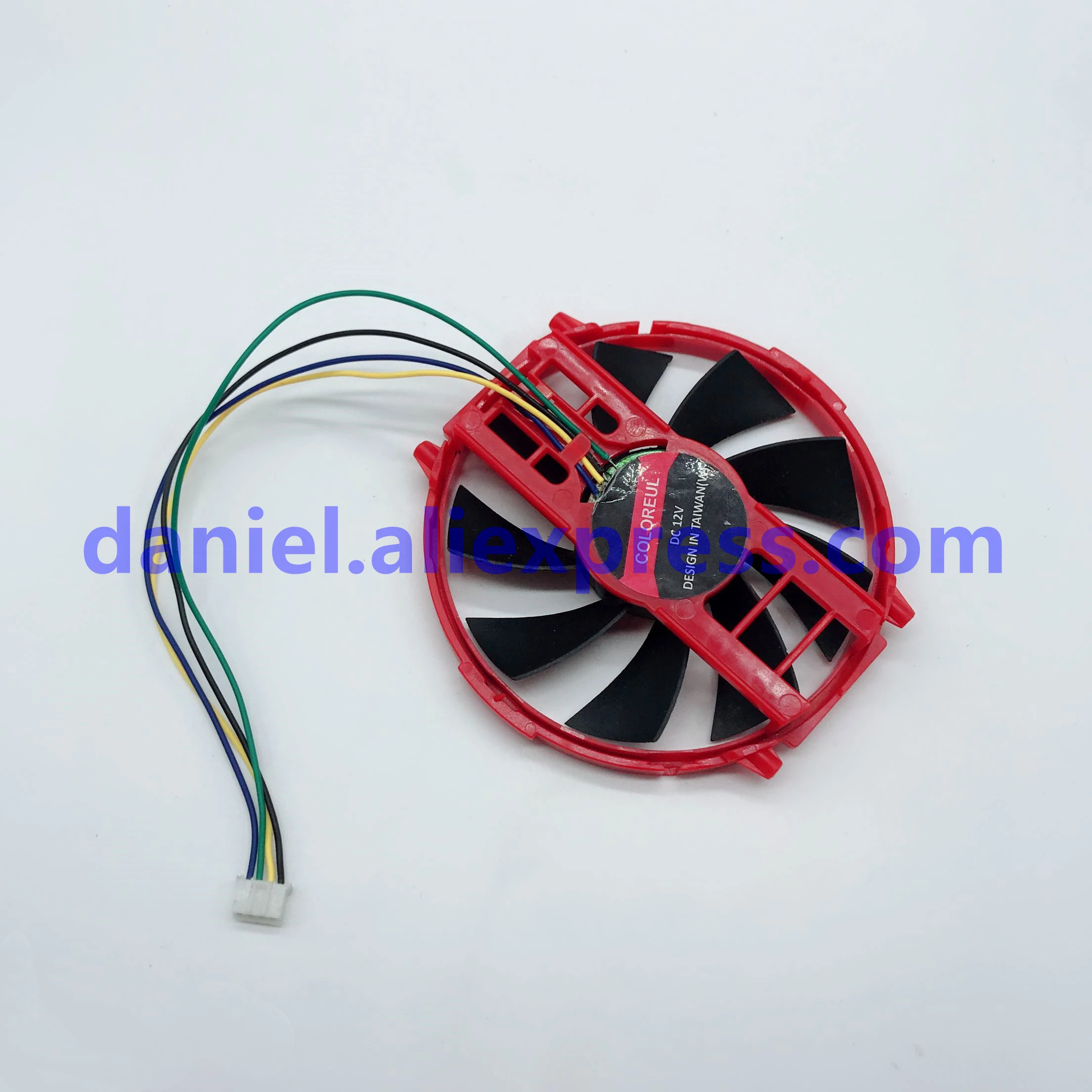 Original colorful rainbow graphics fan (radio wind HD6570 / 6750/6670 lizard 6750/6770 poison lizard)