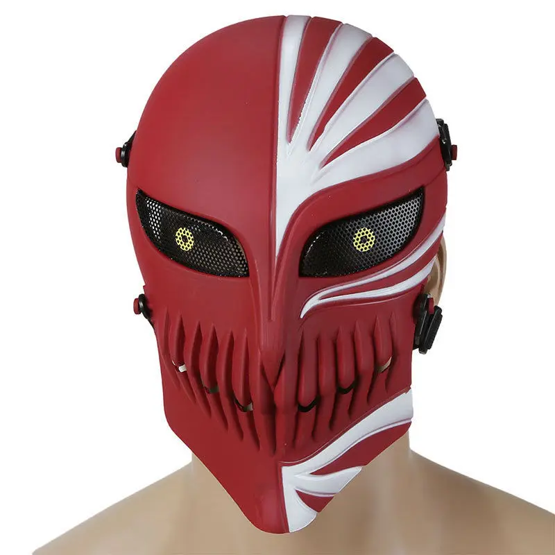 Tod Ichigo Kurosaki Bleichmittel Voll gesicht taktische Maske Schädel Cosplay Halloween Wargame Airsoft Paintball Masken