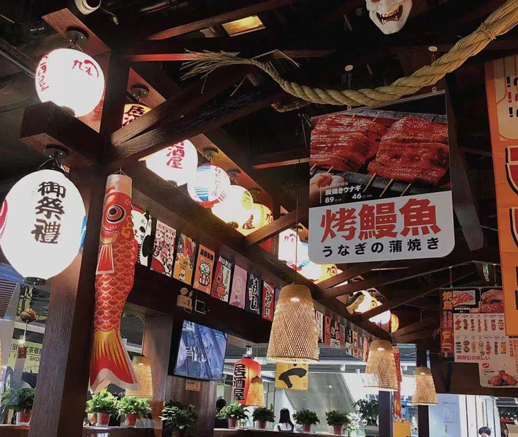 Maßgefertigtes Japanisches Kleines Banner, Farbiges Genshin Impact Hängebanner, Restaurant-Dekoration, Wohnbereich-Wein-Pongee-Hausdekoration – Detail 14