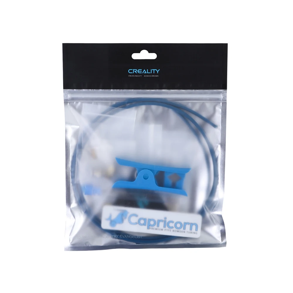 Creality Capricorn Bowden PTFE 튜브 XS 시리즈 2M 튜브 퀵 피팅, 공압 피팅 푸시 1.75mm 필라멘트 3D 프린터 부품, 1 개