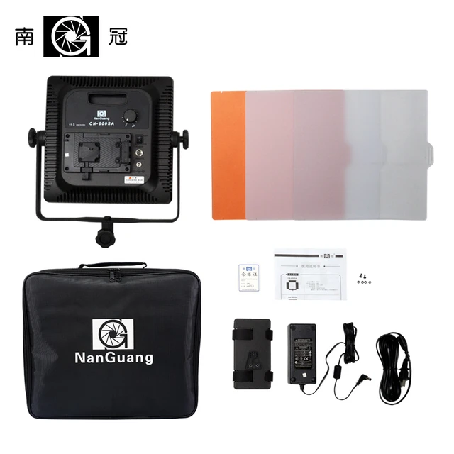 Nanguang Cn-600sa Led Studio Panel Light With Barndoors And V-mount Ra95  5400k To 3200k 600 Pcs - Photo Studio Kits - AliExpress