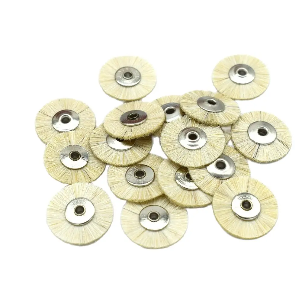 50pcs 22mm Soft Hair Wheel Brush Jewelry Abrasive Brushes For Drill Rotary Grinding Tools Dremel Accessories