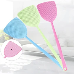 3PCS Durable Long Handle Fly Swatter Pest Control Manual Plastic Solid Color Home Fly Swatter Mosquito Repellent Tool Restaurant