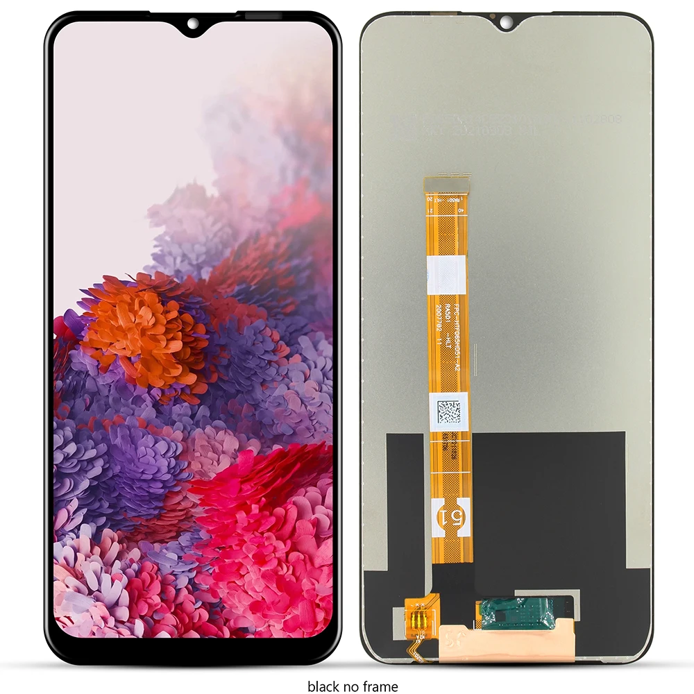 For OPPO Realme C11 RMX2185/C12 RMX2189 LCD Display Screen Touch Digitizer Assembly For Realme C15 RMX2180 With Frame Replace