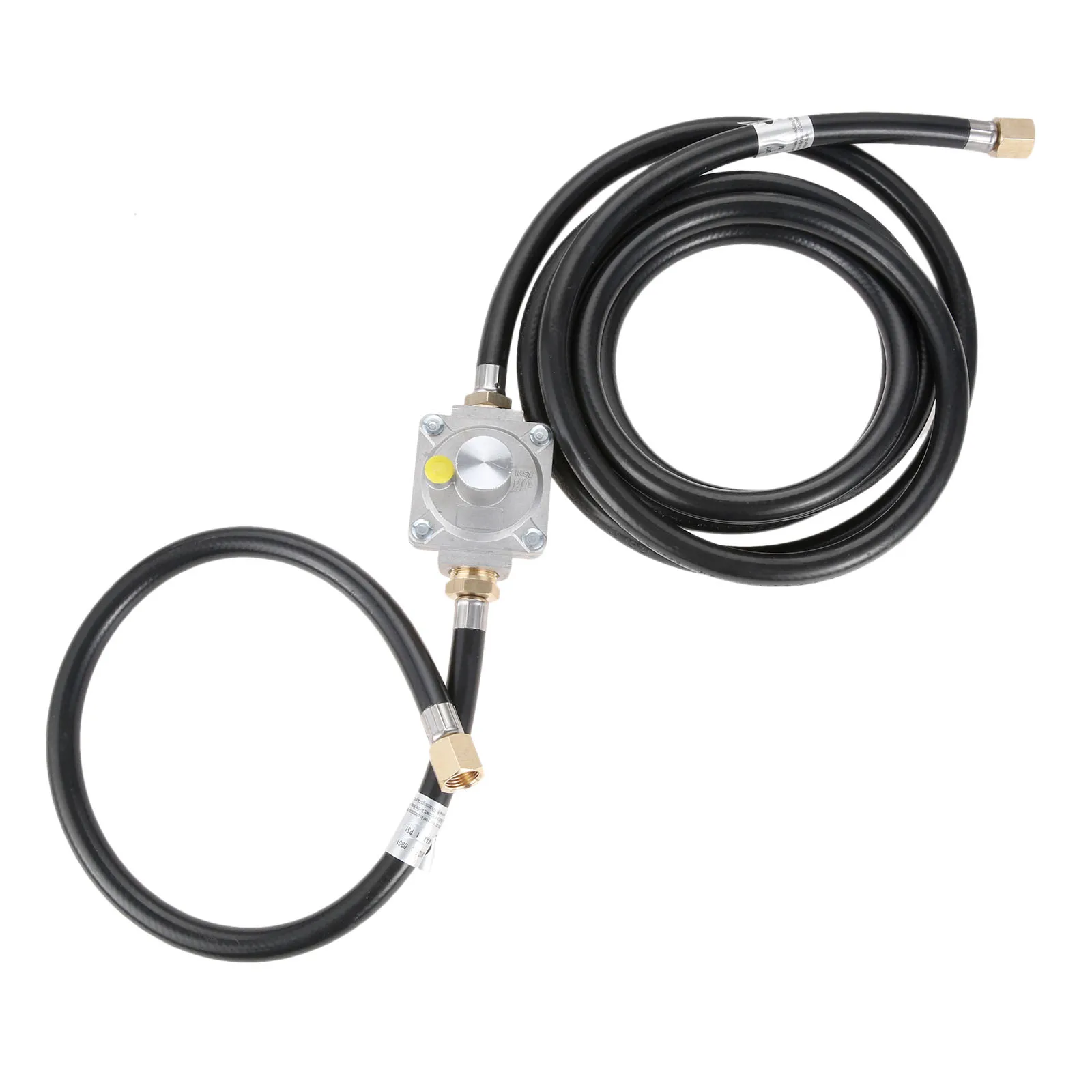 10ฟุตท่อความดันต่ำ Conversion 5 "Outlet เรกูเลเตอร์วัดแรงดันวาล์ว + อะแดปเตอร์1/2" ชาย NPT ถึง3/8 "หญิง Flare Fitting