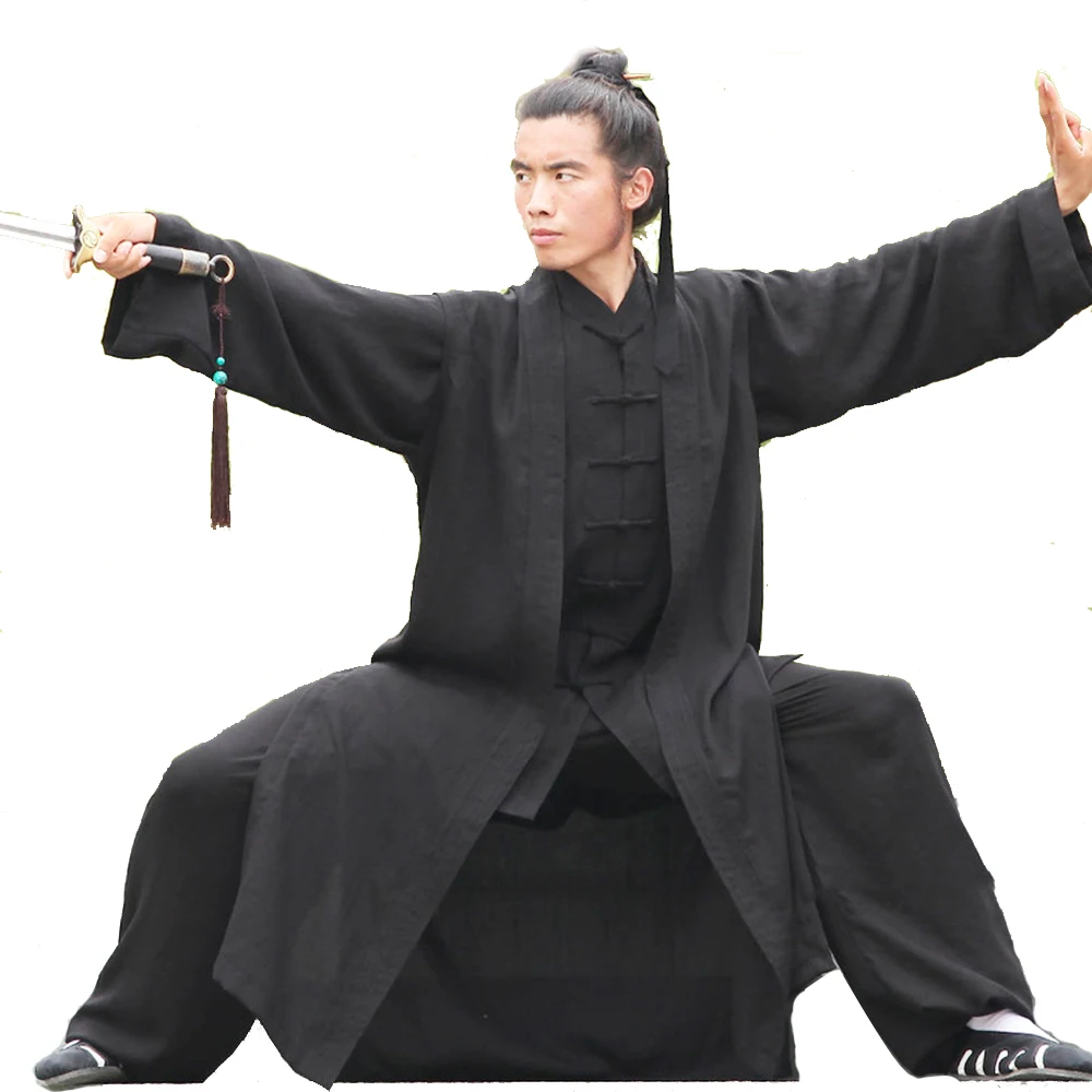 

25 Colors 3 Pieces Tai Chi Uniform Kung Fu Jacket and Pants with Long Vest Martial Arts Wing Chun Suit