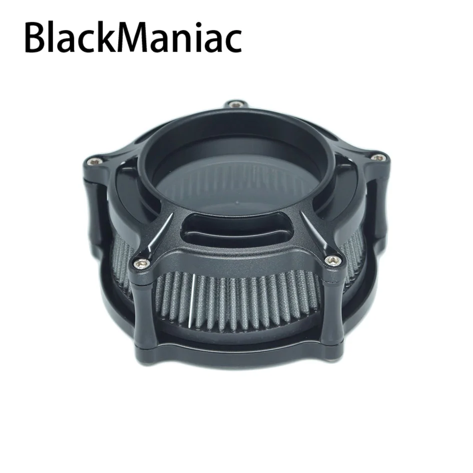 RSD Turbine Clarion Air Cleaner Matte Black Intake Filter For Harley Sportster Iron Softail FXSTF Touring FLHRC FLHTC Dyna FXDC