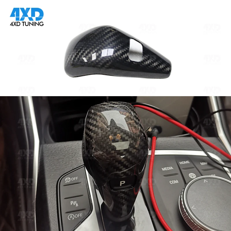 

Replacement Gear Knob Cover For BM W 3 Series G20 Carbon Fiber Knob Gear Shift Trim 2018 2019-UP