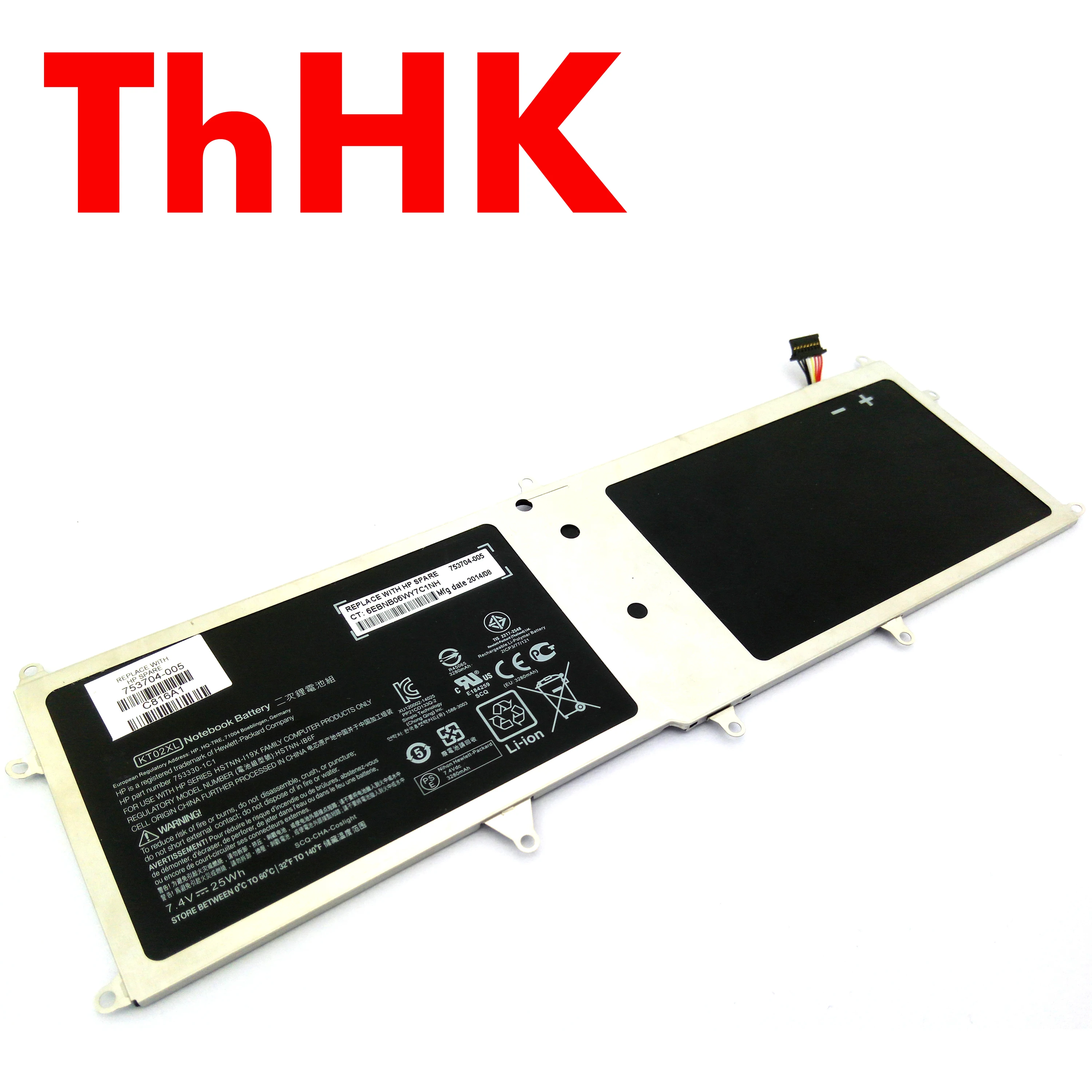 Genuine Original KT02XL 753704-005 753330-1C1 HSTNN-IB6F Laptop Battery For HP Pro x2 612 g1 Keyboard base