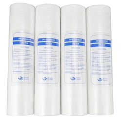 4pcs Pp Cotton Filter Water Filter Water Purifier 10 Inch 1 Micron Sediment Water Filter Cartridge System Reverse Osmosis