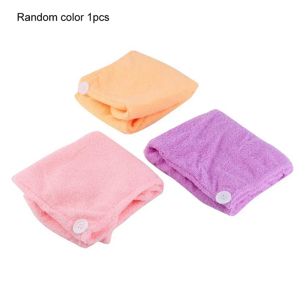 Pengering Rambut Setelah Mandi Serat Mikro Handuk Wanita Perempuan Perempuan Topi Rambut Cepat Kering Topi Turban Pembungkus Kepala Alat Mandi