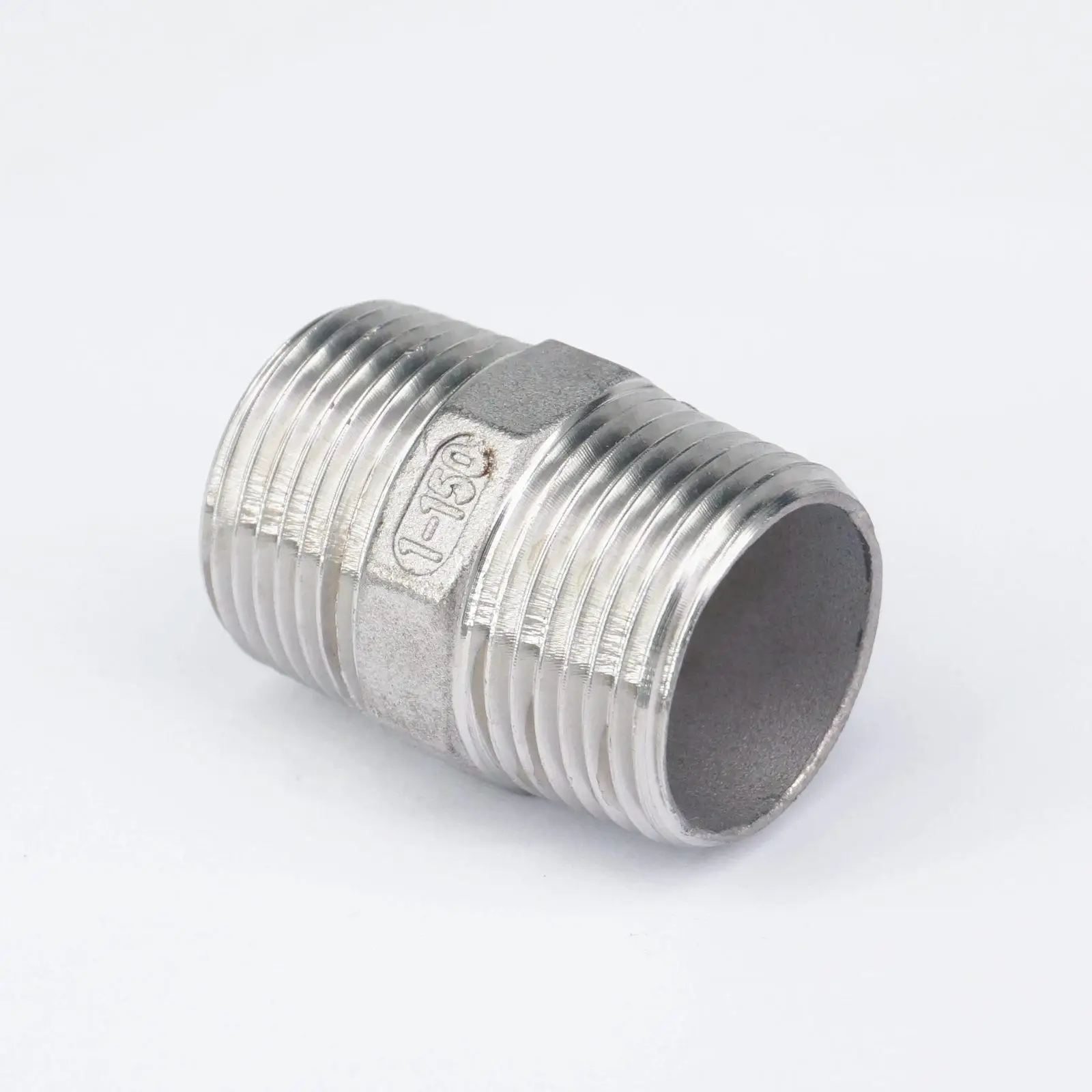 1 "Bsp Bsp Mannelijke Draad Hex Tepel Unie 304 Roestvrijstalen Pijpfitting Connector Koppeling Water Olie Lucht