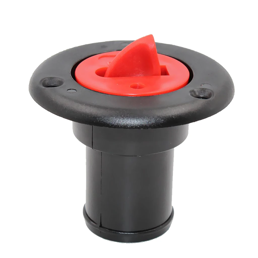 38mm Fuel Deck Filler Keyless Red Cap Flush Mount for Boat Tank Deck Fill