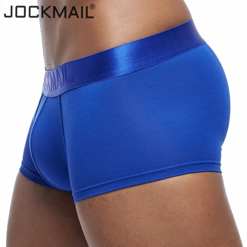 JOCKMAIL Breathable Modal boxer men Underwear Sexy cueca boxer U Convex Penis pouch mens underwear boxers calzoncillos