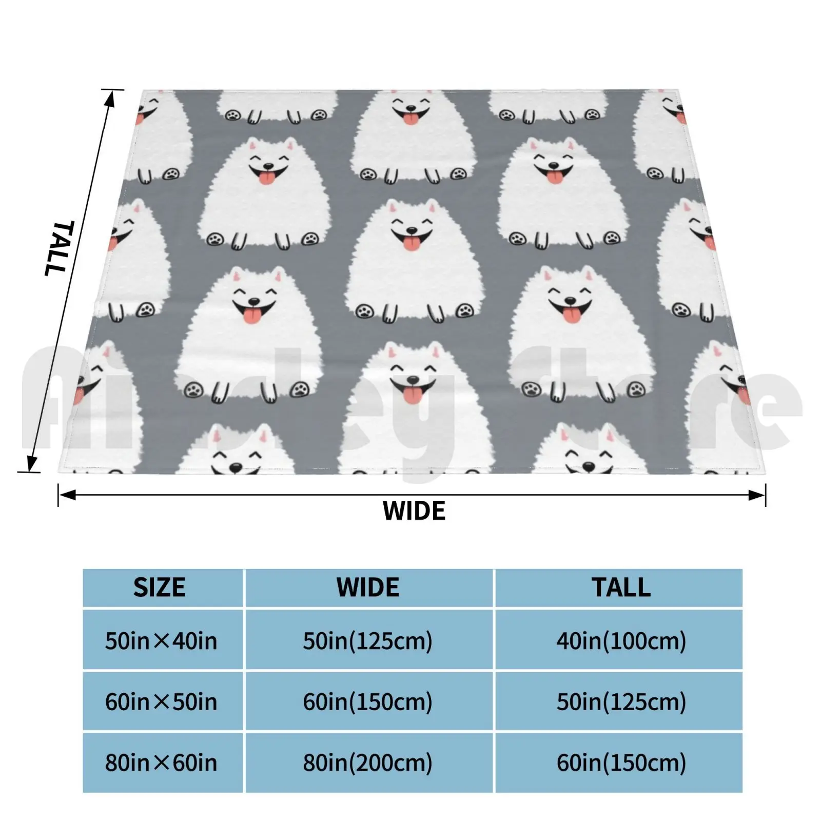 Funny White Pomeranian Blanket Fashion Custom 2365 Pomeranian White Pomeranian Dog Pets Animals Pom Funny