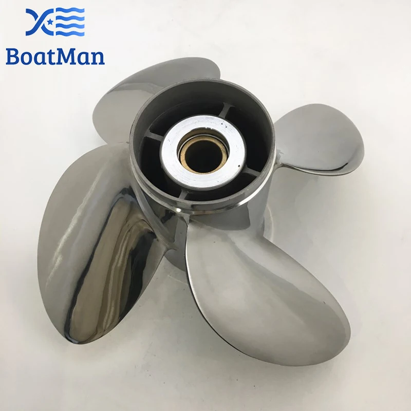 

Подвесной пропеллер из нержавеющей стали 13x19 для двигателя Suzuki 50-140 л.с., 15 зубьев, выходные детали лодки, 4 лопасти, левый