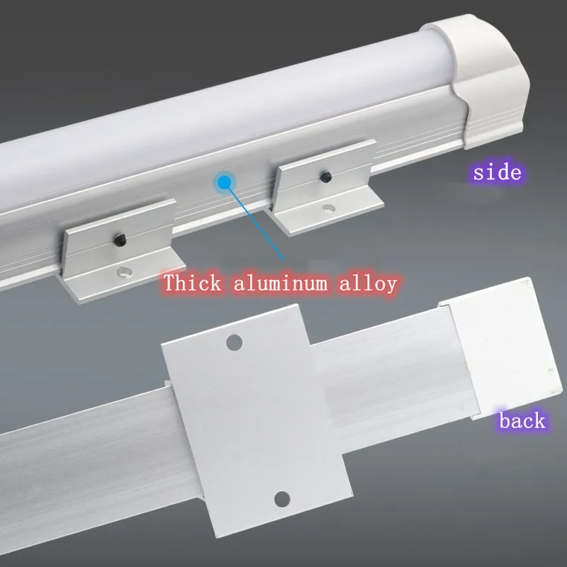 Hot T5 Tube Fixture1ft 2ft 3ft 4ft LED Tube Light Slim Bar Lamp Surface Mounted Linear Aluminum Fixture for Lathe/ Warehouse