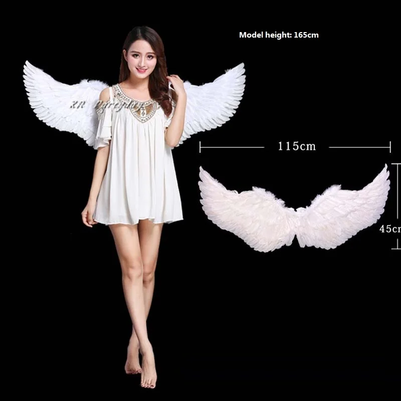 สีสัน Angel Feather Wing เด็กผู้ใหญ่ Fairy ปีกสาวคอสเพลย์ Props ตกแต่งงานแต่งงานตกแต่งบ้าน