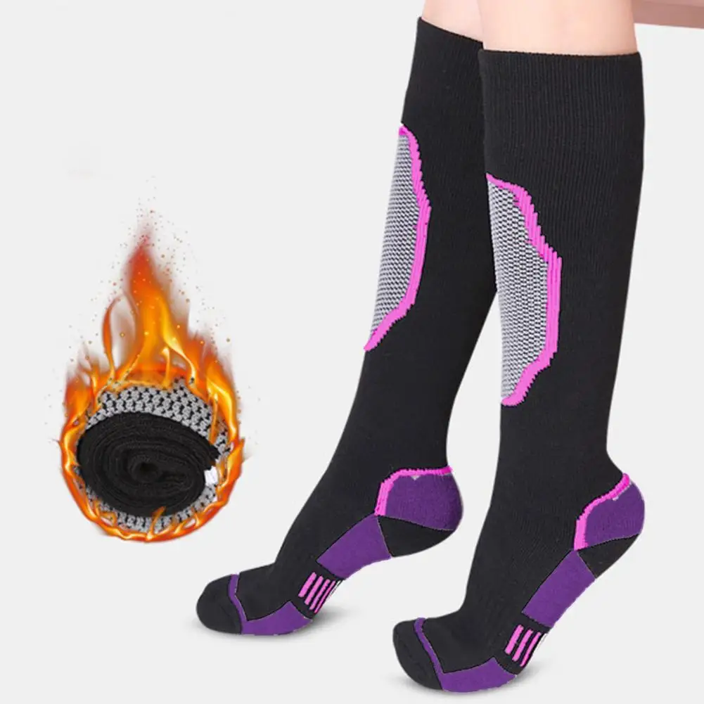 

1 Pair Socks Women Outdoor Anti-slip Stockings Skiing Snowboarding Thickened Warm Soccer Stocking Sports Cycling Socks