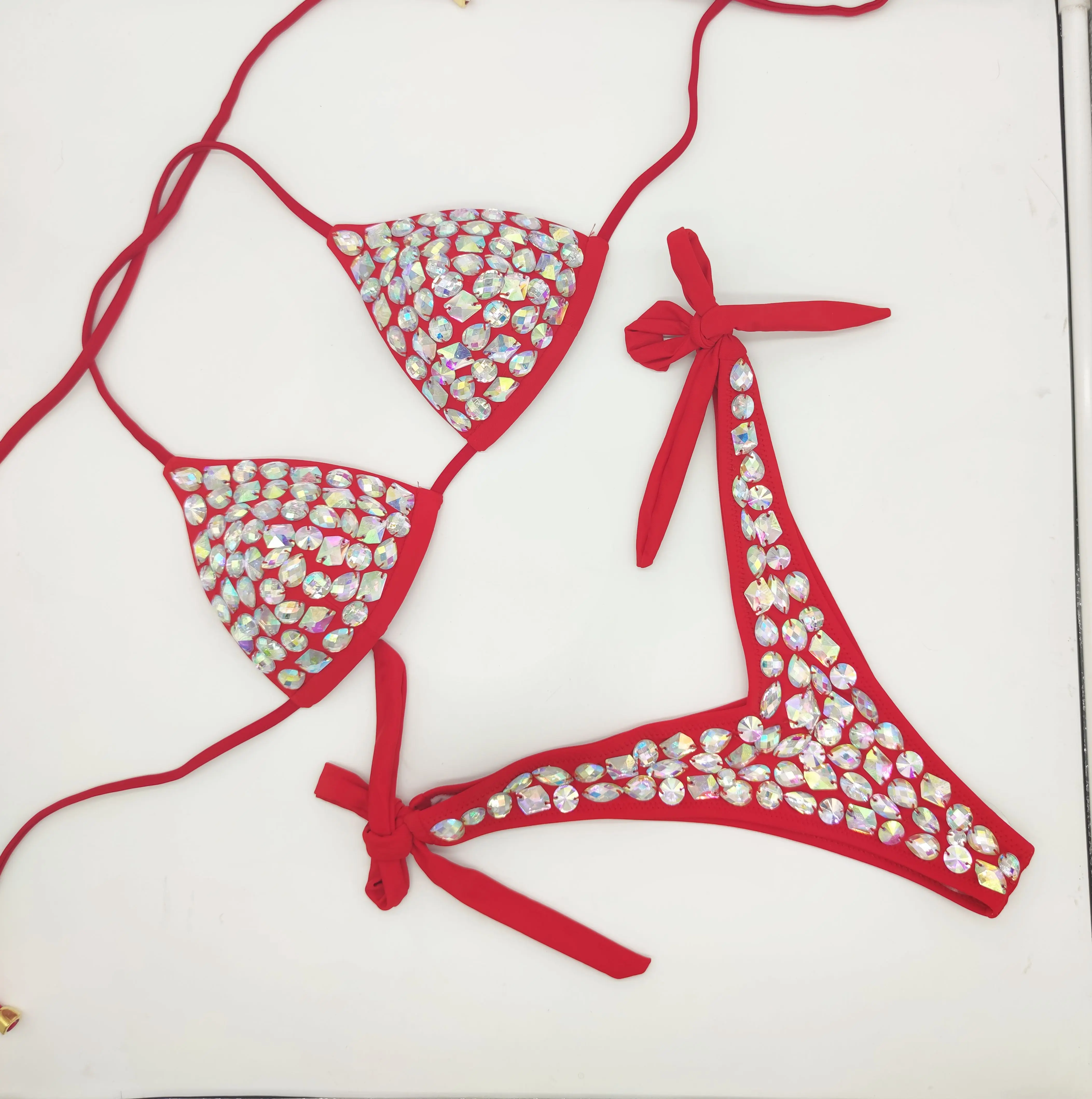2020 venus vacation new diamond bikini set rhinestone swimwear crystal bathing suit sexy women biquini bling stones swimsuit