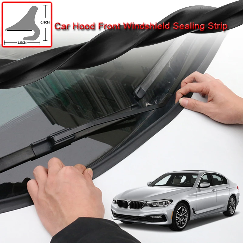 For BMW 5 Series 2015-2020 DIY 1.8M Car Seal Strip Windshied Spoiler Filler Protect Edge Weatherstrip Strips Sticker Accessories